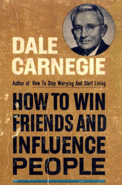 How to Win Friends and Influence People by Dale Carnegie, book cover.