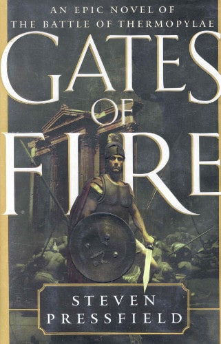 Gates of Fire by Stephen Pressfield, book cover.