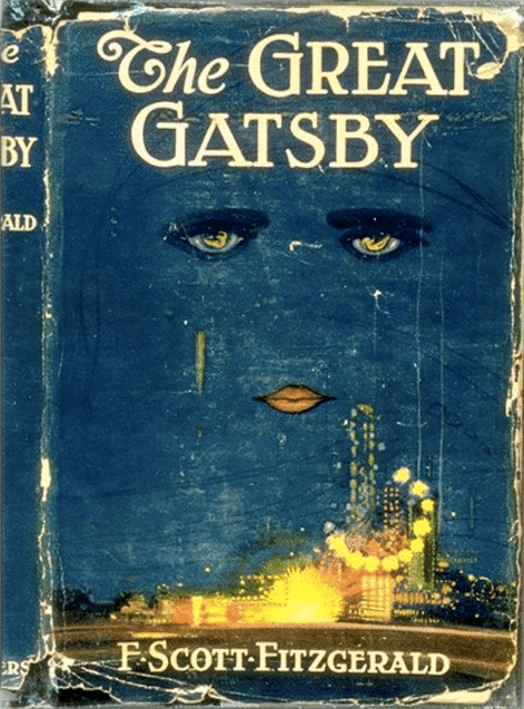 The Great Gatsby by F. Scott Fitzgerald, book cover.