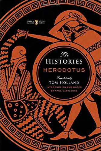 The Histories by Herodotus, book cover.