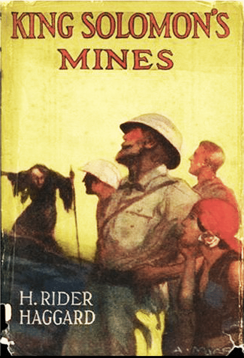 King Solomon's Mines by H. Rider Haggard, book cover.