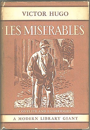 Les Miserables by Victor Hugo, book cover.