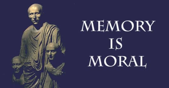 Memory is tied to morality, serving as a reflection of our past actions.