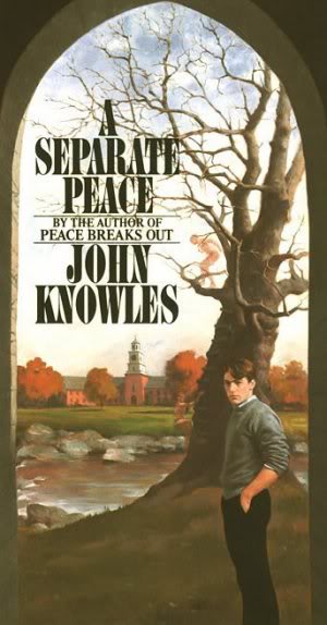 A Separate Peace by John Knowles, book cover.