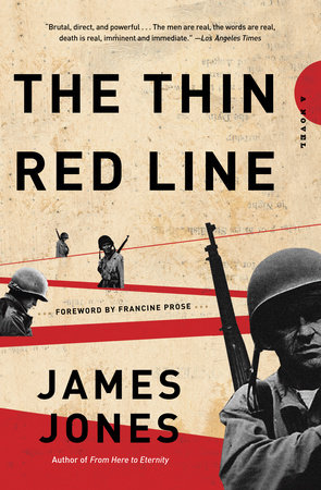 The Thin Red Line by James Jones, book cover.