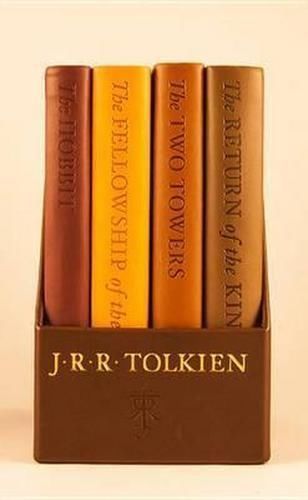 The Hobbit & The Lord of the Rings by J.R.R. Tolkien, book cover.