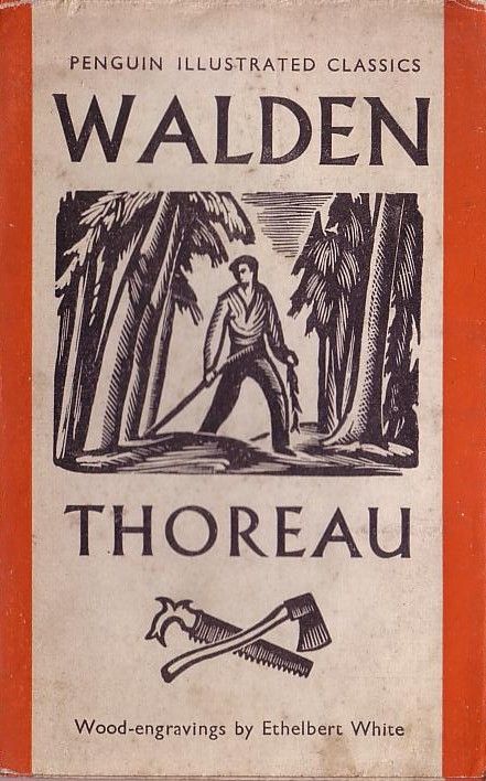 Walden by Henry David Thoreau, book cover.