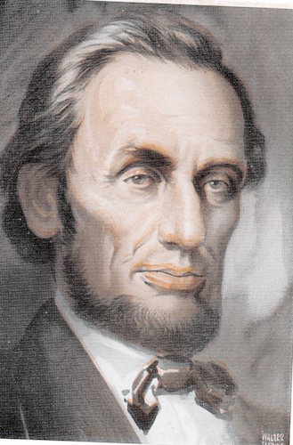 Abraham lincoln illustration.