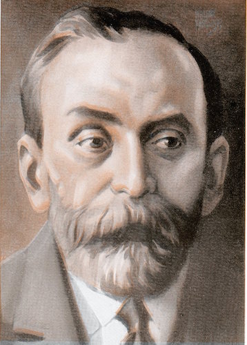 Alfred nobel illustration.