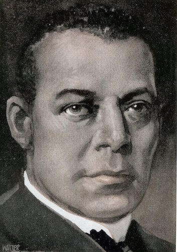 Booker t washington illustration.