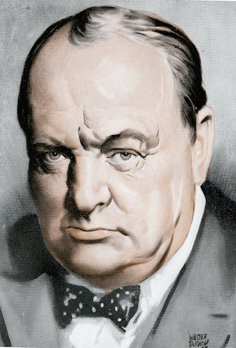 Winston churchill illustration.