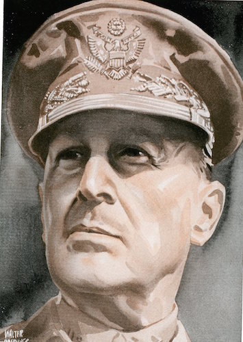 Douglas macarthur illustration.