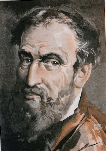 Michelangelo illustration.