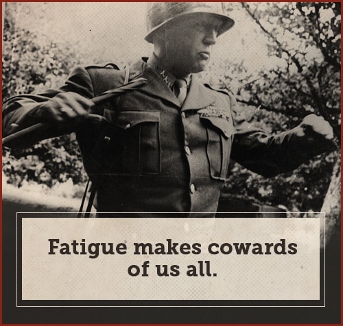 Quote by george patton and show the strength of his arm.