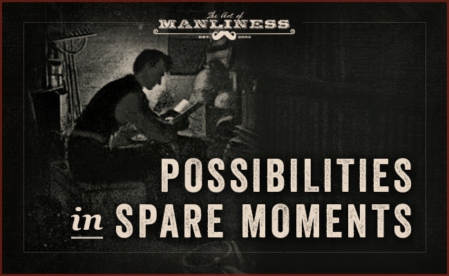 Book cover, possibilities in spare moments by Abraham lincoln. 