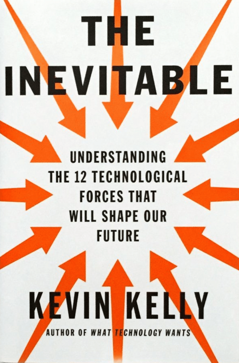 Book cover, the inevitable by Kevin kelly.