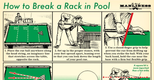 Learn how to break a rack in pool.