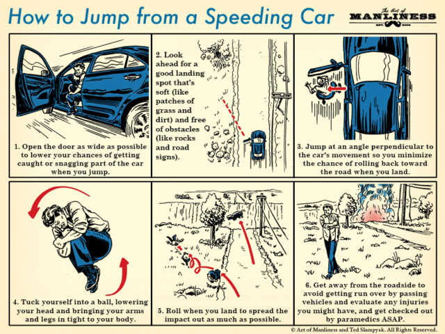 How to Jump From a Speeding Car | The Art of Manliness