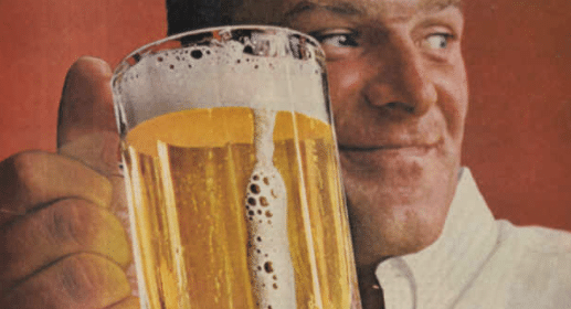 A man enjoying a great beer.