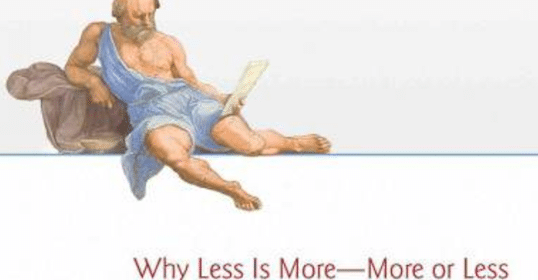 Why less is more - philosophy.