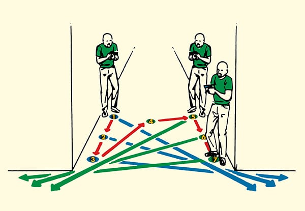 How to clear a home navigating hallways illustration.