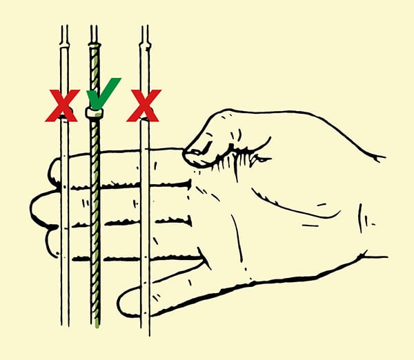 Archery How To Grip The Bow String Illustration