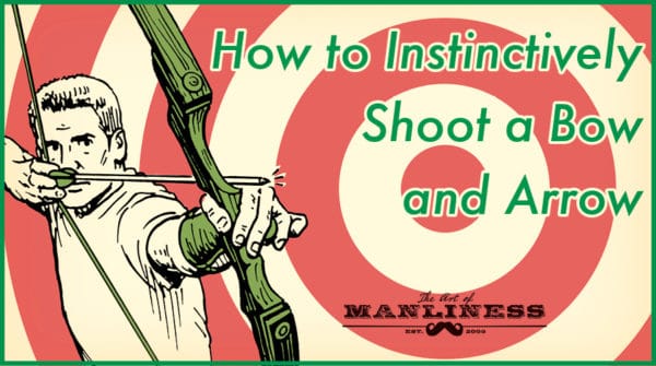 How to shoot a bow and arrow illustration. 