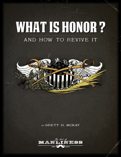 What is honor by brett mckay, book cover.