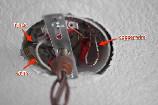 Replace Install A Light Fixture, What Is The Red Wire In My Light Fixture