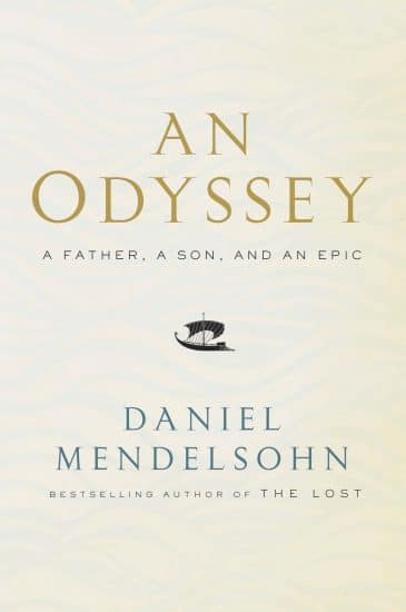 Book cover an odyssey by daniel mendelsohn.