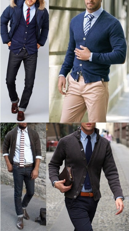 do men wear cardigans