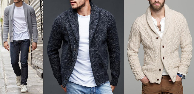 mens cardigan style