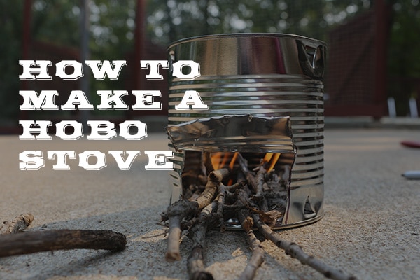 Learn how to easily make a hobo stove using minimal materials.