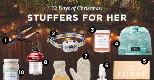 Get the perfect stocking stuffers for her this 2018 with these 12 days of Christmas gifts.
