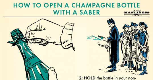 Learn how to open a champagne bottle with a saber.