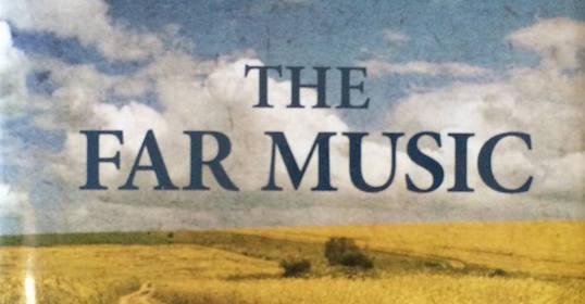 The book cover for the far music reflects a bright era in history.