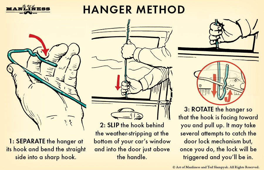 3 Ways to Use a Coat Hanger to Break Into a Car - wikiHow