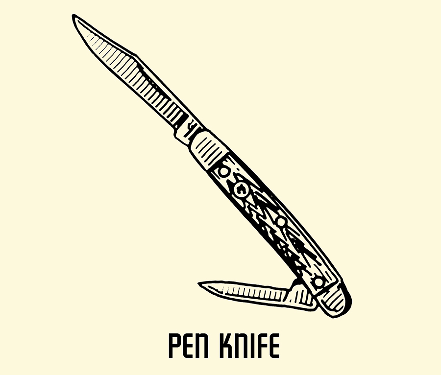 Penknife illustration.