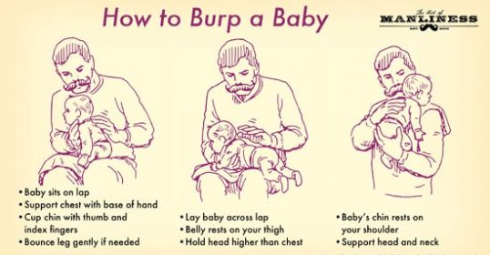 How to burp a baby.