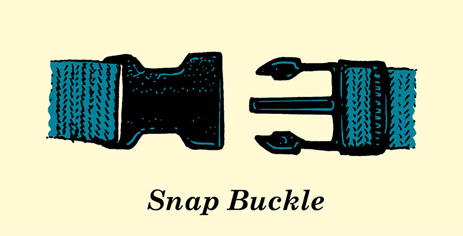 Snap buckle is being displayed.