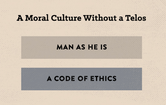 Poster about moral culture without a telos.