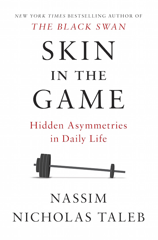 Book cover of "Skin in the Game" by Nassim Nicholas Taleb.