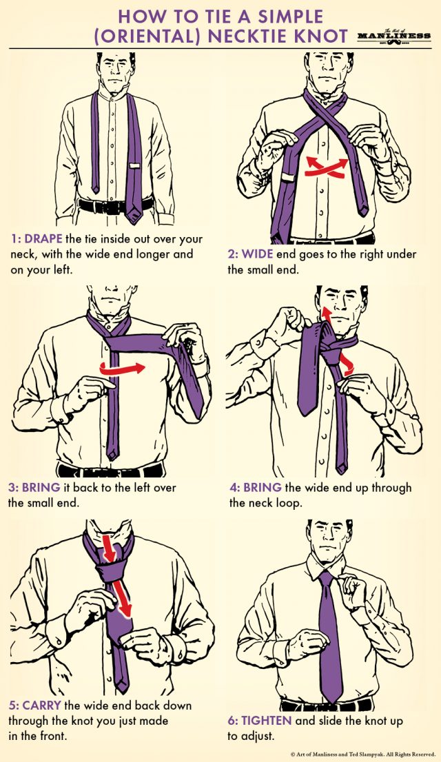 How to Tie the Simple Necktie Knot | The Art of Manliness