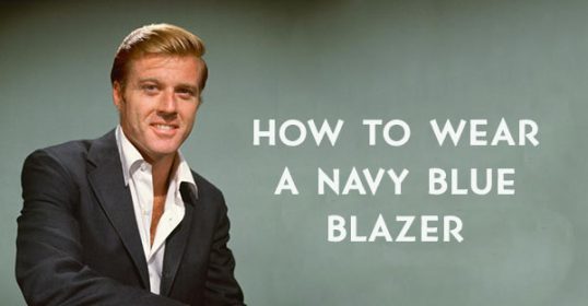How to wear a navy blazer.