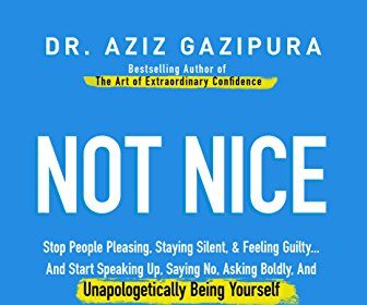 A blue cover with a yellow smiley face for a podcast.