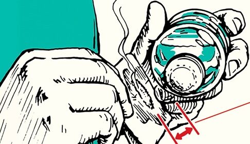 Illustration of a hand connecting a wire to the bottom of a light bulb, with a red measurement arrow indicating a gap between components—a true Skill of the Week.