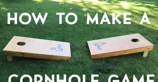 Learn how to make a cornhole game with this simple guide.