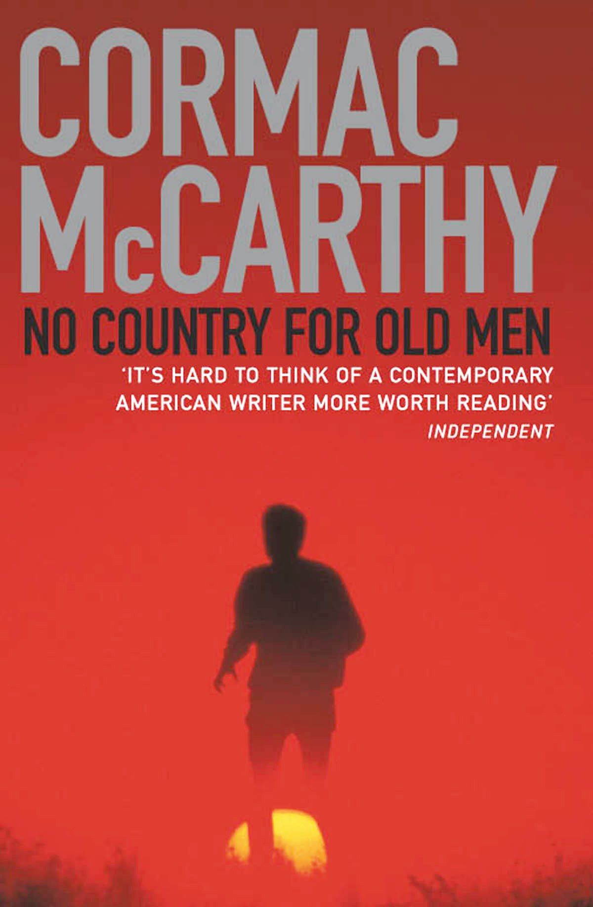 Novel cover of No Country for Old Men by Cormac McCarthy.