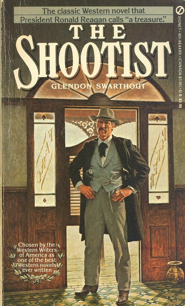 Novel cover of The Shootist by Glendon Swartwout.
