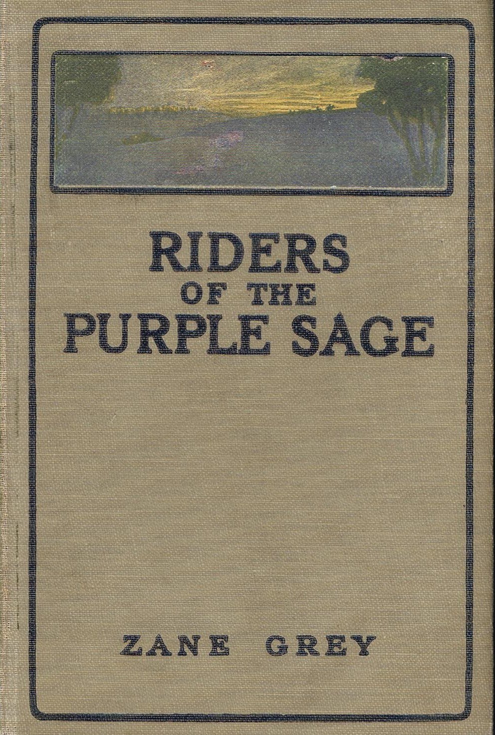 Novel cover of Riders of the Purple Sage by Zane Grey.